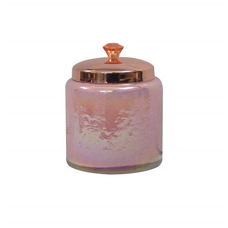NuSteel GC-5421CPL Copper Lustre Glass Canister - Large